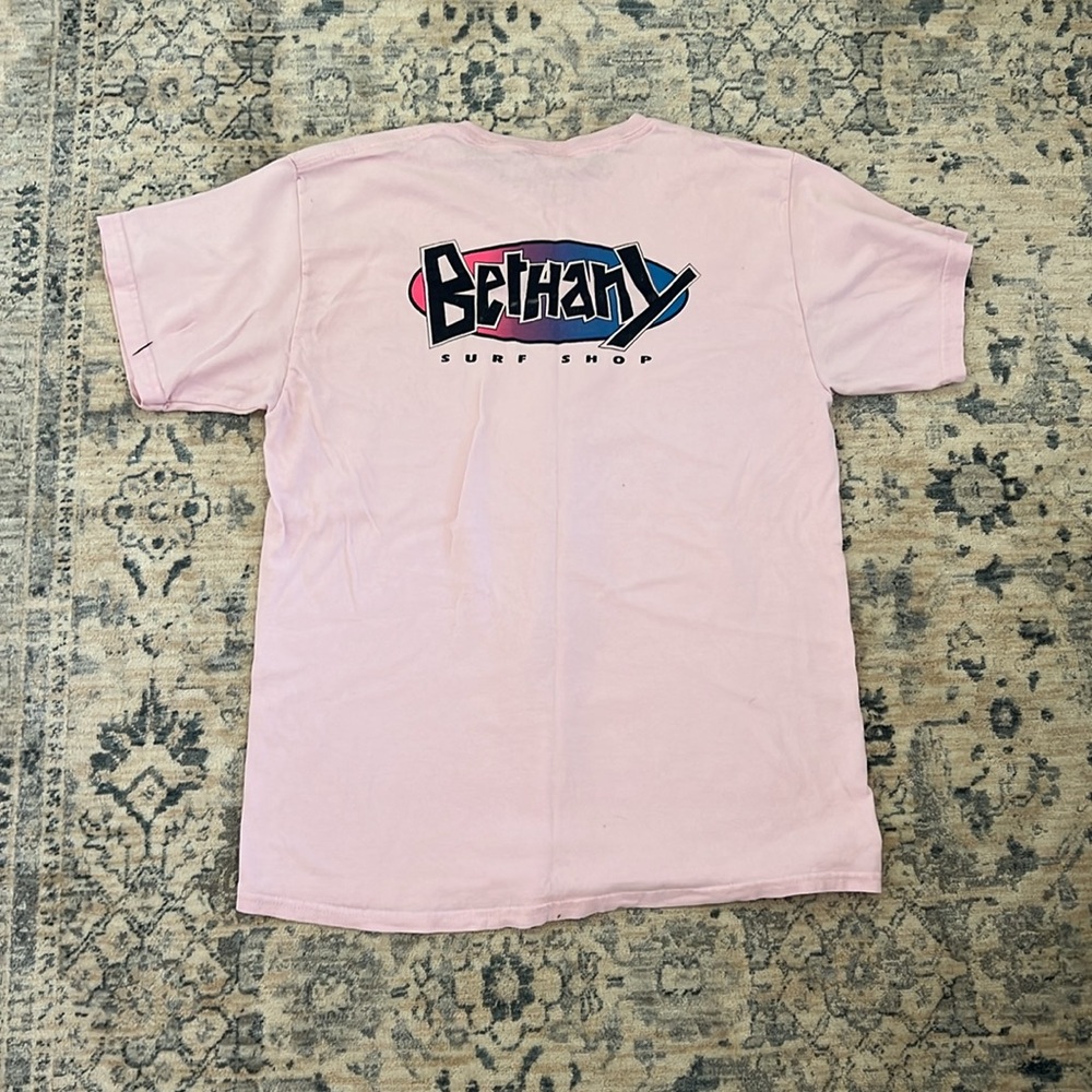 Bethany Surf Shop Gildan Pink Short Sleeve Tee